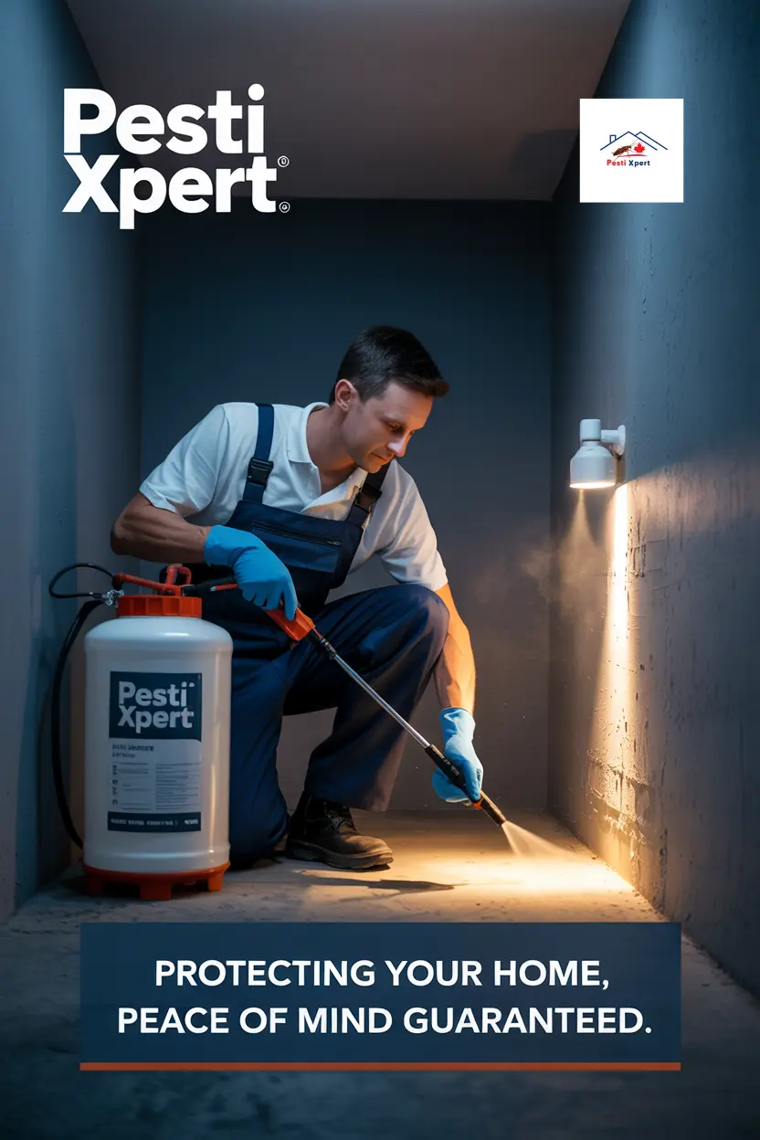 Pest Control Cambridge Professional Service PestiXpert professional pest control technician providing pest management services in Cambridge. Ensuring home protection with guaranteed results.